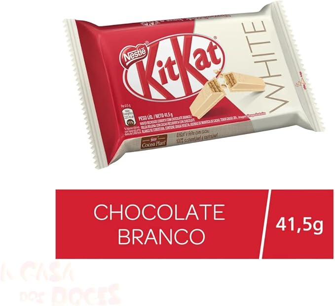 Chocolate Kit Kat Branco 41,5gr C/24un - Nestlé