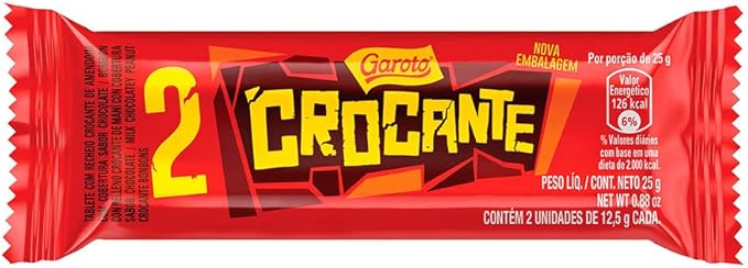 Pack Chocolate Crocante com 30 unidades de 25g cada