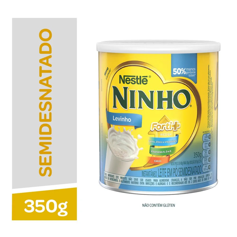 Ninho Levinho Semidesnatado Forti+ Lata 350g
