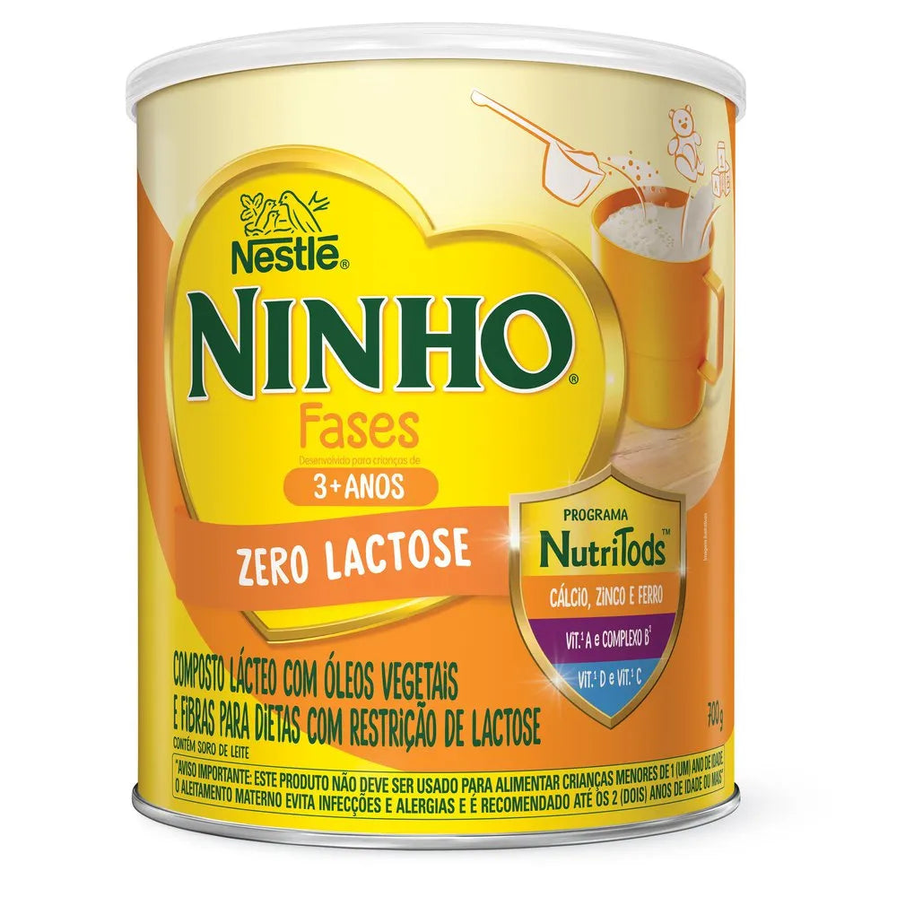 NINHO Fases 3+ Anos Zero Lactose 700g