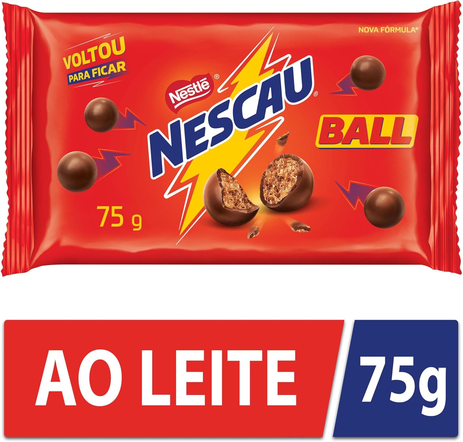 Pack Chocolate NESCAU Ball com 12 unidades de 75g cada