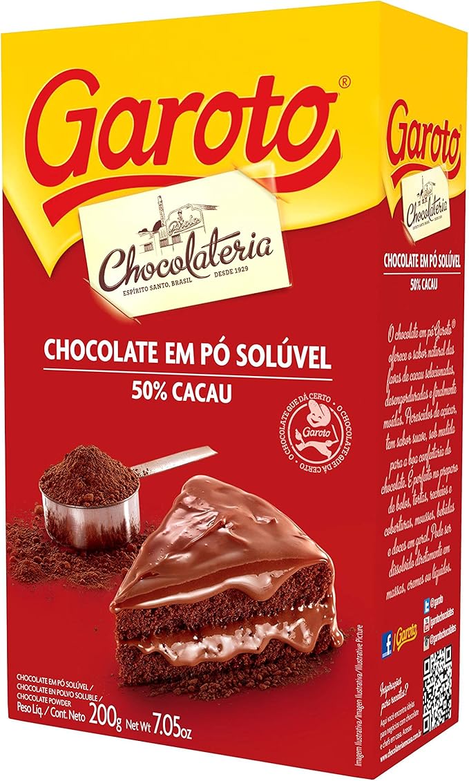 Garoto Chocolate Em Pó 200G