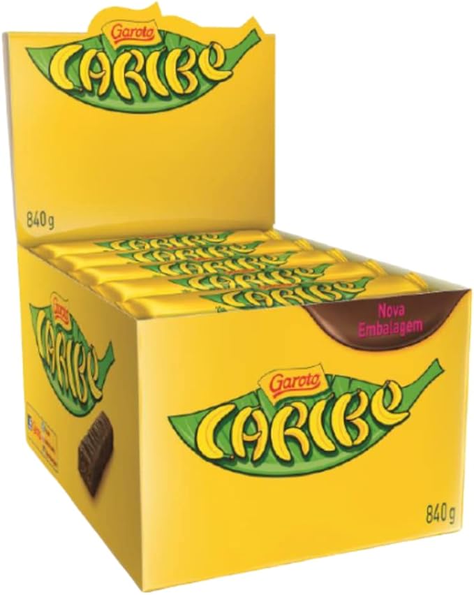 Pack Chocolate Garoto Caribe com 30 unidades de 28g cada
