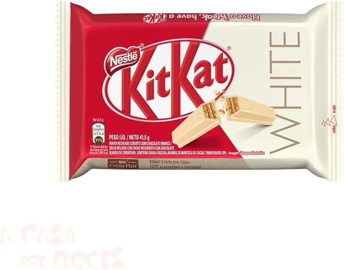Chocolate Kit Kat Branco 41,5gr C/24un - Nestlé