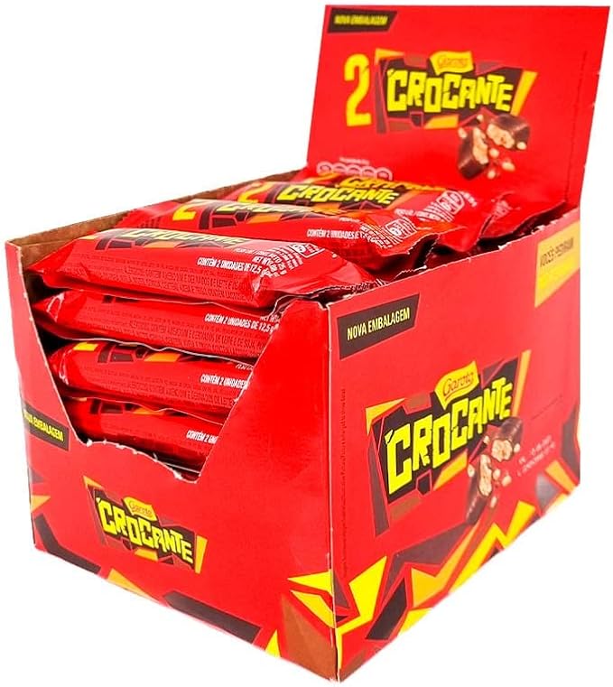 Pack Chocolate Crocante com 30 unidades de 25g cada