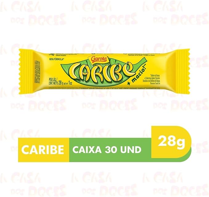Pack Chocolate Garoto Caribe com 30 unidades de 28g cada