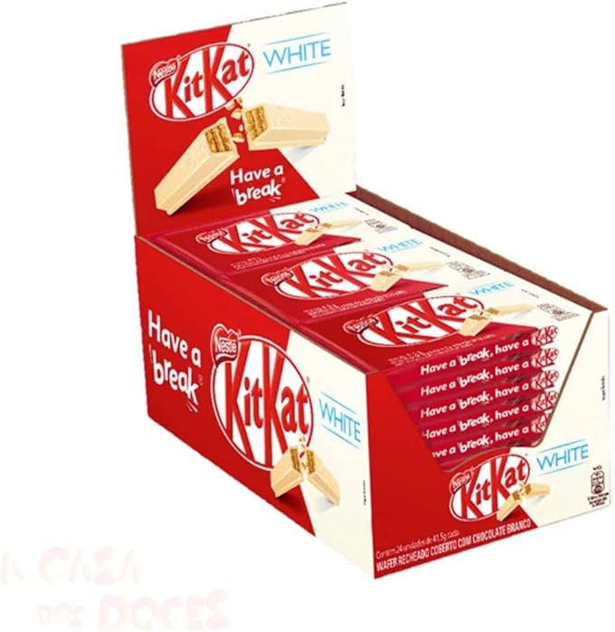 Chocolate Kit Kat Branco 41,5gr C/24un - Nestlé