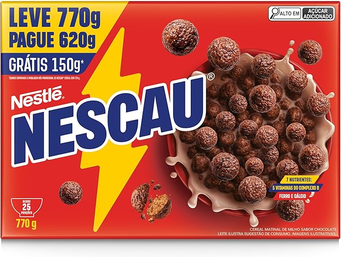 Nescau Cereal Matinal Tradicional Leve 770G Embalagem Econômica