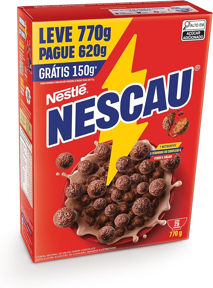 Nescau Cereal Matinal Tradicional Leve 770G Embalagem Econômica