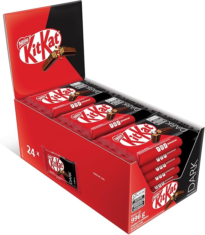 Chocolate KITKAT 4 Fingers Dark 41,5g C/41 Unidades