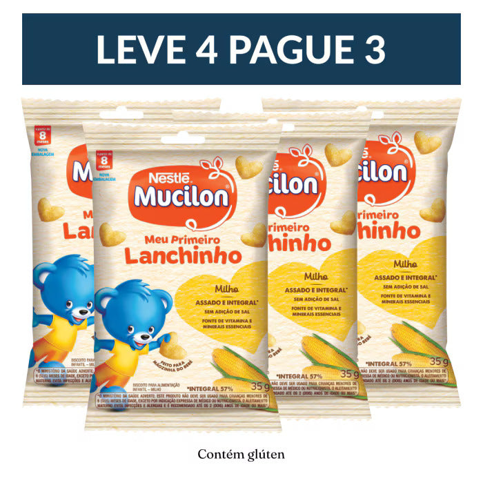 Leve 4 Pague 3 - Snack Mucilon Tradicional 35g