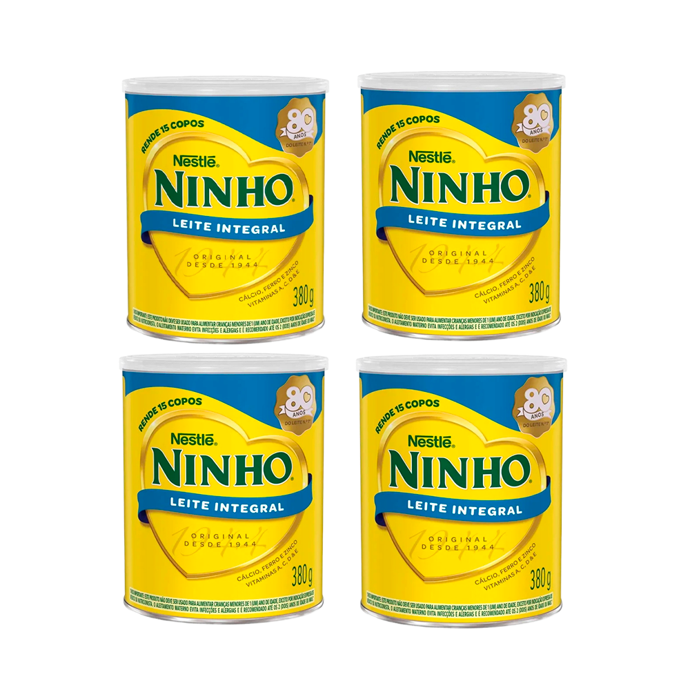 Kit 4 Unidades Ninho Integral 380g